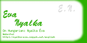 eva nyalka business card
