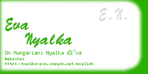 eva nyalka business card